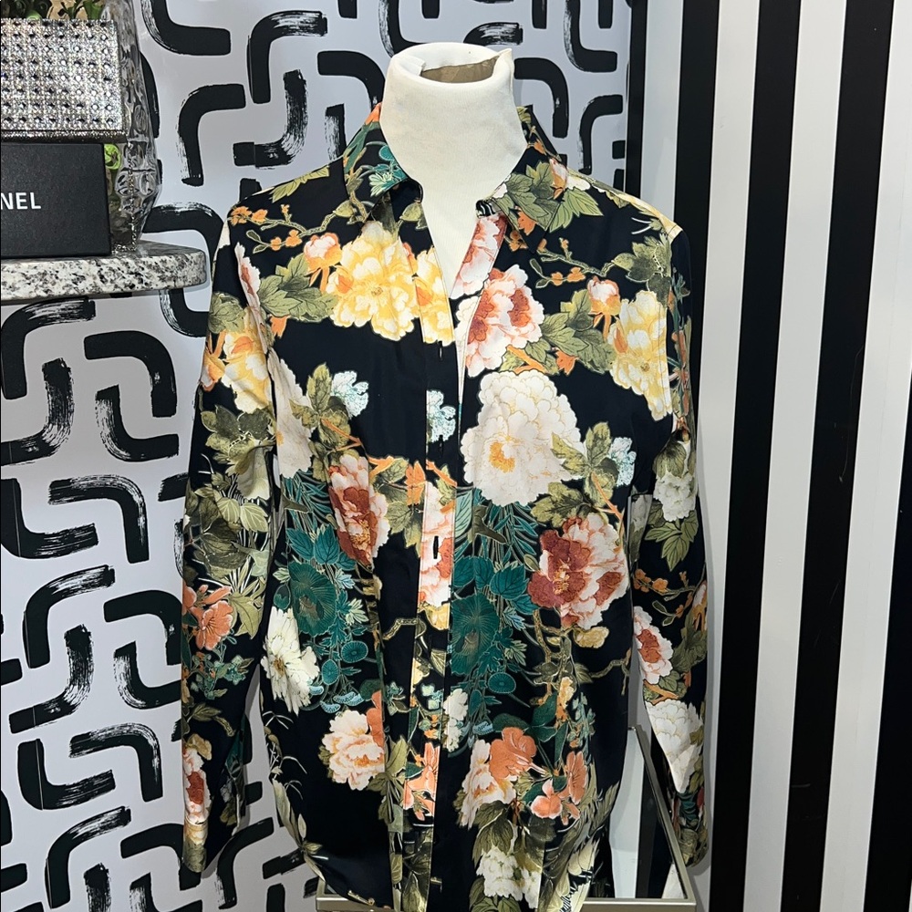 Chico’s Autumn Colored Floral Shirt